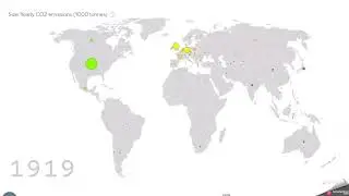 Annual CO2 Emissions World Map (NOT Cumulative Emissions) 1/10