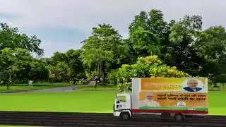 Megastar Led #Led Advertising Truck Tata709 double  hydraulic display