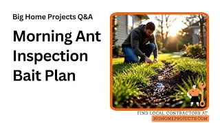 Early Morning Yard Ant Inspection Bait Routine