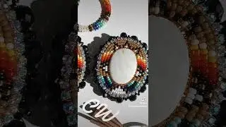 #beadwork #beading #nativeamerican #nativeamericanjewelry #powwow #nativebeadwork