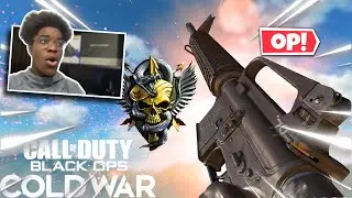 Nuke With Banned M16...1 Shot M16! (Best M16 Class Setup) - Cold War - (FaceCam)