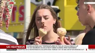 UK Heatwave - Sky News 22 June 2018