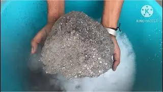 Gritty charcoal water crumbling #asmr #oddlysatisfying 