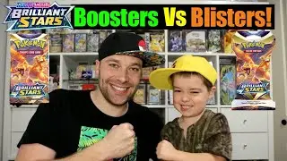 Booster Packs vs Blister Packs! Which has better hits? | Brilliant Stars Pack Battle | Pokemon TCG
