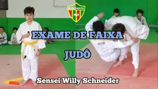 Exame de faixa de Judô para AMARELA PONTA LARANJA (Sensei Willy Schneider) #judoinfantil #JudôWilly