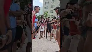 Jorge and Indira in Miami Salsa Congress 2024, pool party