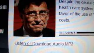 Bill Gates selling Death Panels to America