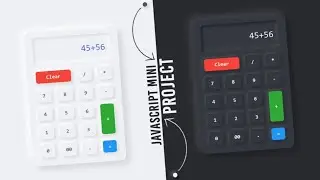 Simple Calculator with Dark Mode | Mini Project | Neumorphism Calculator using Html CSS & Javascript