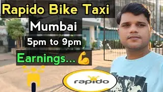 Rapido Earnings Today Part Time || Rapido Bike Taxi Mumbai Earning || Rapido captain Part Time Jobs