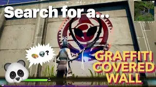 FORTNITE - Search for a graffiti-covered wall at Hydro 16 or near Catty Corner 🐼🔎🎨