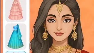 Indian wedding fashion makeup video doll ko sajane wala girl game channel video stylish Raj