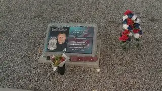 Plans to replace vandalized memorial for late APD Ofc. Daniel Webster