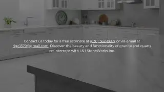Welcome to I & I StoneWorks Inc