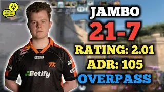 🔥 JAMBO (21-7) RATING: 2.01 | EU FACEIT RANKED (OVERPASS) +VOICE COMMS | ELO 3657 | CS2 POV