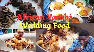 COOKING FOR A NIGERIAN WEDDING PARTY || African Yorùbá Wedding Food || By Mc SunMan
