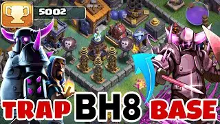 BEST BH8 TRAP BASE 2018 | Best Anti 2 Star Bh8 Base Layout w/PROOF | Anti Barbarian