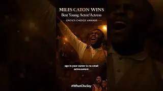 Congratulations Miles Caton! Critics Choice Award Winner | Rising Star Spotlight 💫 #shorts