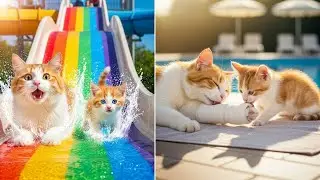 Mama Cat&rsquo;s Pool Adventure Turns Heroic: Kitten Saves the Day!
