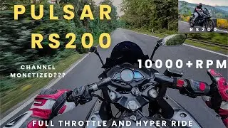 Full Throttle Ride With bajaj Pulsar Rs200  I   Raw Exhaust note And Motovlogging  I