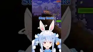 When Noel tries to walk in front of Pekora... (Terraria)  [Hololive/clip]