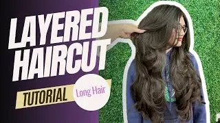 Layered Haircut Tutorial on Long Hair | Butterfly Haircut on Long Thick Hair | Step by Step P.O.V