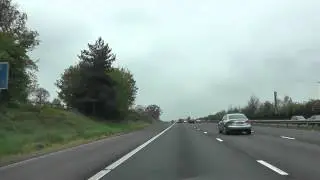 Driving On The M5 Motorway From J26 (Wellington) To J27 (Tiverton), England 4th May 2012
