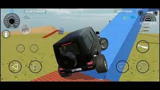 G WAGON off road in train grils 4 cars jump building 