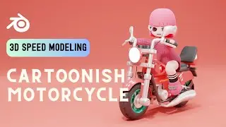How to Model a Cartoonish Motorbike in Blender 3.6 (Easy Beginner Tutorial)