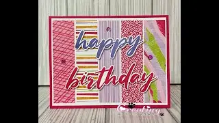 1-2-25 Stampin Up Simple Birthday & Toadstool Garden DSP