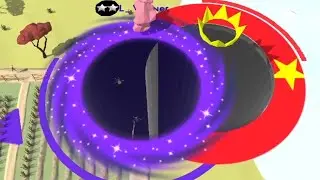 Hole.io Map Control: 100.00% -  Big Hole WORLD RECORD #1101
