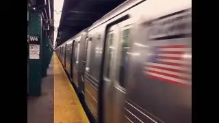 R68s #2672-#2675 & #2765 leaving West 4th Street