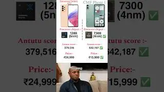 Samsung galaxy A53 vs CMF Phone 1 performance compare #shorts
