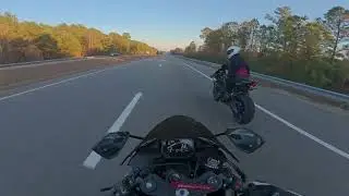 INSANE 115mph Speed Wobble (Both POVs) | 2025 ZX-6R + 2019 R1