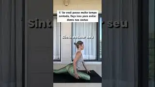 If you spend a lot of time sitting, do this to avoid back pain #yoga #yogaflow #tips