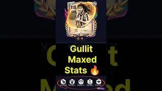 Maxed Gullit Stats 🔥202 Short passing #fcmobile #eafcmobile #fifamobile #viralshorts