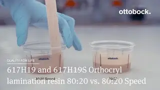 617H19 and 617H19S Orthocryl lamination resin 80:20 vs. 80:20 Speed - Material comparison