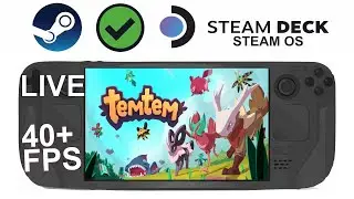 Temtem on Steam Deck/OS in 800p 40+Fps (Live)