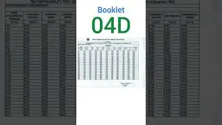 Primary TET - 2022 All Sets Answer Keys #primarytet2022 #answerkey #shorts #wbbpe #wbprimary