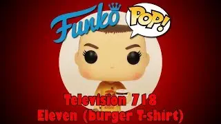 Stranger Things Eleven in Burger T-shirt Funko Pop unboxing (Television 718)