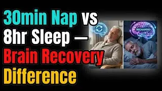 30min Nap vs 8hr Sleep — Brain Recovery Difference