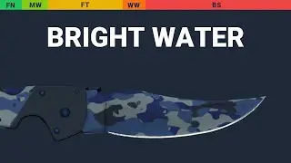 Falchion Knife Bright Water - Skin Float And Wear Preview