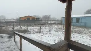 Snow in the country side 7 thousand feet elevation I USA 