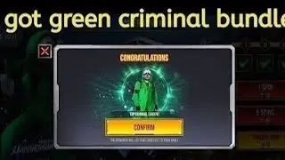 top criminal green bundle event free fire new event