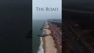 This Road is alongside NH-66 in Karnataka. #roadtrip #explore #beachroad #droneview #travel