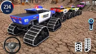 Juegos De Carros - Police Monster Truck Impossilbe Driver #6 - US Car Stunts Racing Android Gameplay