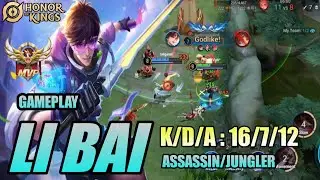 Li Bai Honor of Kings (HOK) Assassin BEST JUNGLER how to use it correctly | Pro Player Gameplay