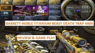NEW BARRETT-NOBLE TITANIUM BEAST DEATH TRAP HMX CROSSFIRE PH
