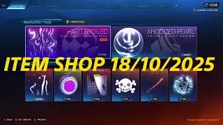 Rocket League item shop 18/10/2025 - THE NIGHTMARE BEFORE CHRISTMAS & ANODIZED PEARL & PURPLE ZOMBA