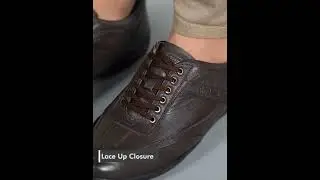 Brown Solid Textured Casual Shoes