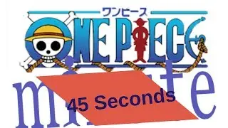 One Piece Minute Episode 881!! (Finished in 45 Seconds?!?)